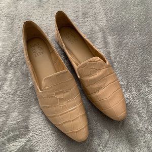 Naturalizer Lorna Leather Slip On Loafers Croc Embossed Women's Size 10
